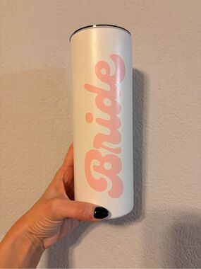 Francesca's Collections White Tumbler Base with Brand Sticker